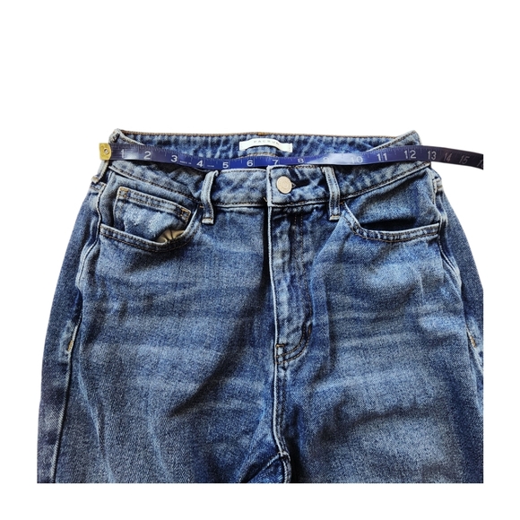 PacSun Mom Jeans Women’s Sz 26 High Rise Medium Wash 100% Cotton Denim Y2k... - Picture 7 of 11